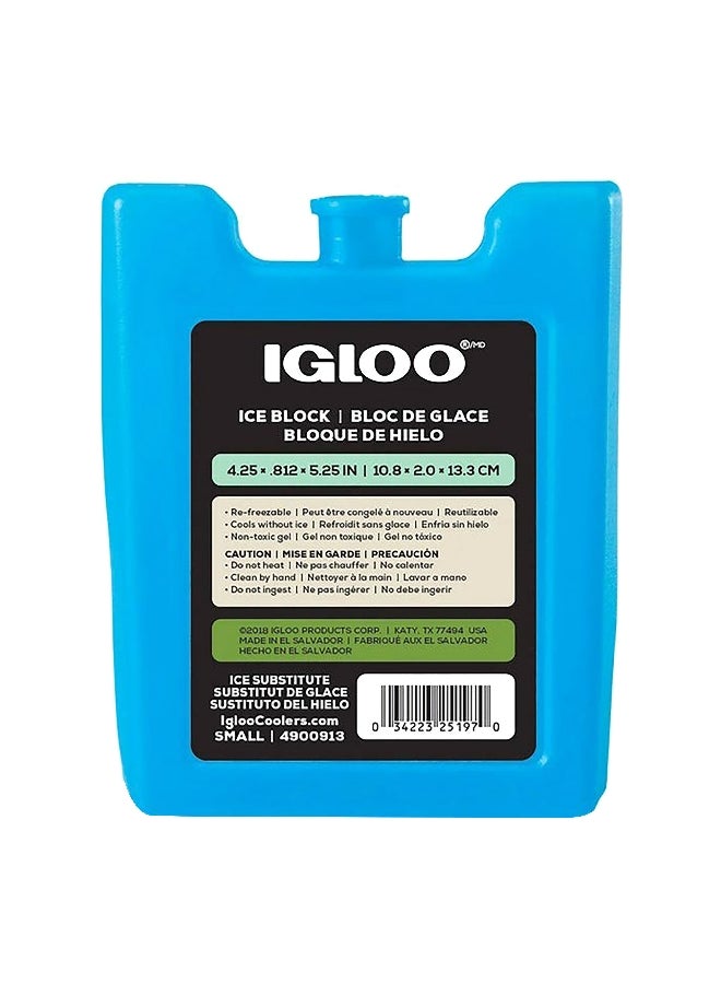 MaxCold Re-Freezable Reusable Non Toxic Ice Block Blue Small 25197